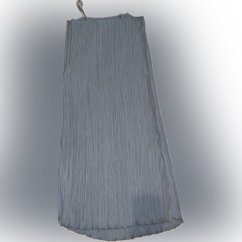 Madewell The Goldie Plissé midi teapot blue dress 6 - Picture 8 of 9